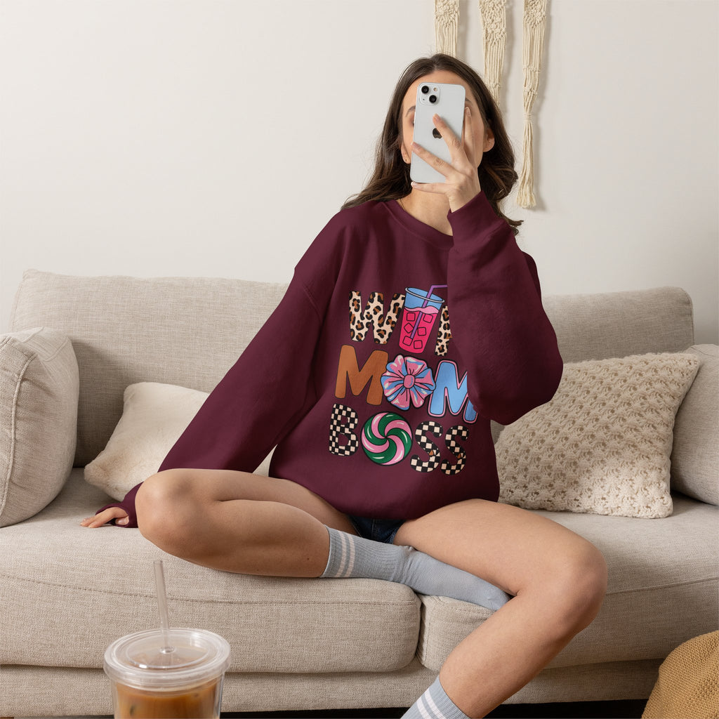 Boss Suite™ Wife Mom Boss Crewneck