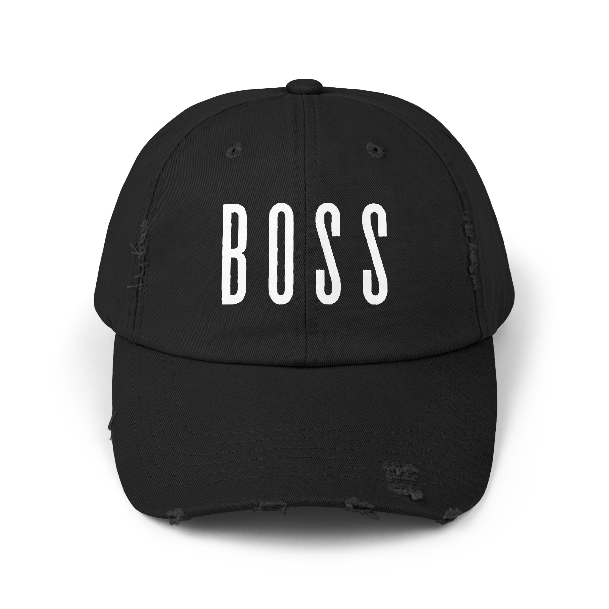 BOSS Distressed Baseball Cap