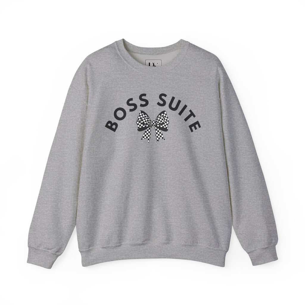 'Boss Suite' Bow Crewneck Sweatshirt