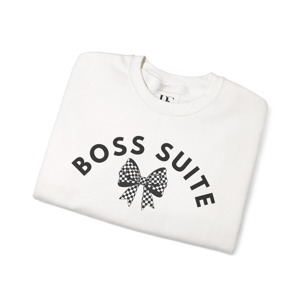 'Boss Suite' Bow Crewneck Sweatshirt