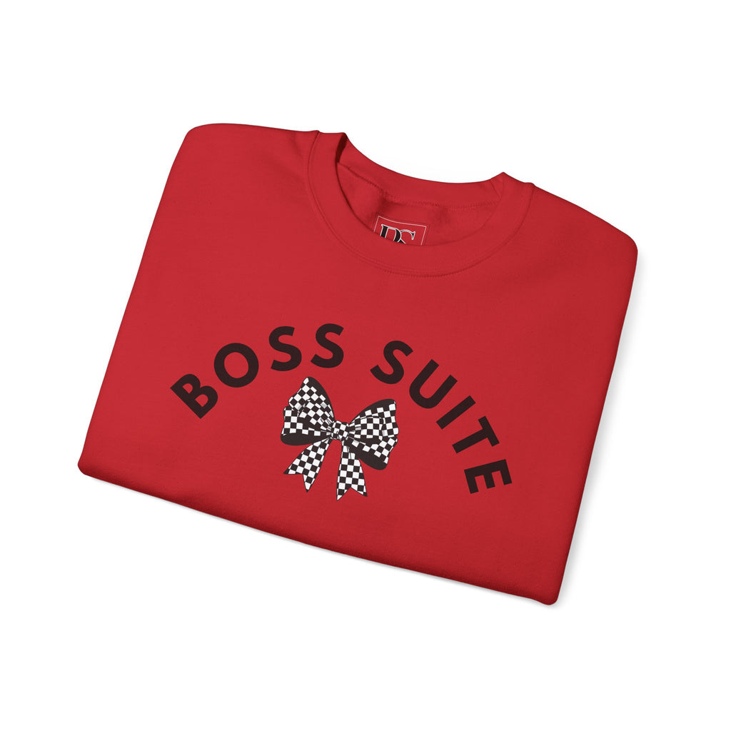 'Boss Suite' Bow Crewneck Sweatshirt