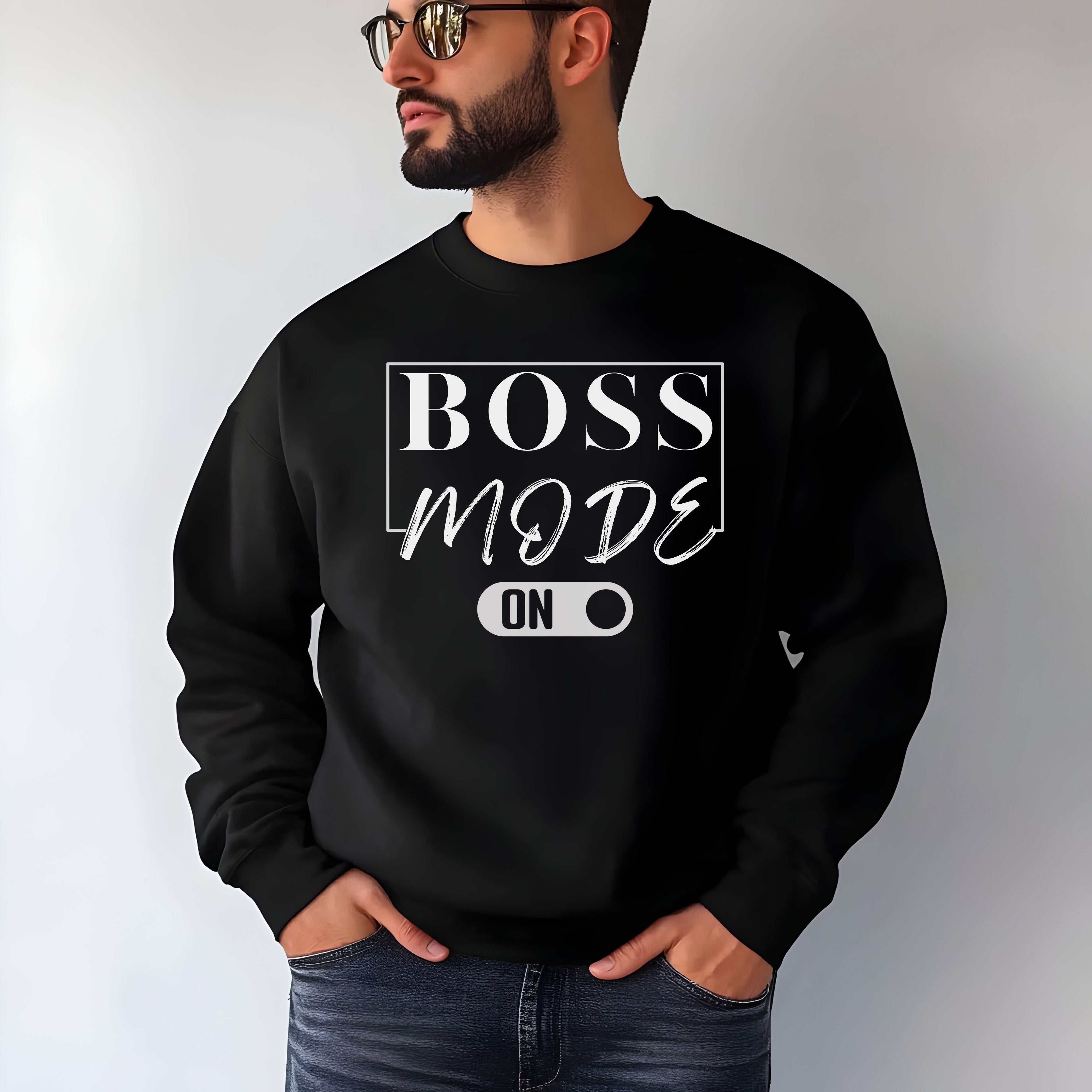 Boss Mode On, Boss Suite™ Crewneck Sweatshirt