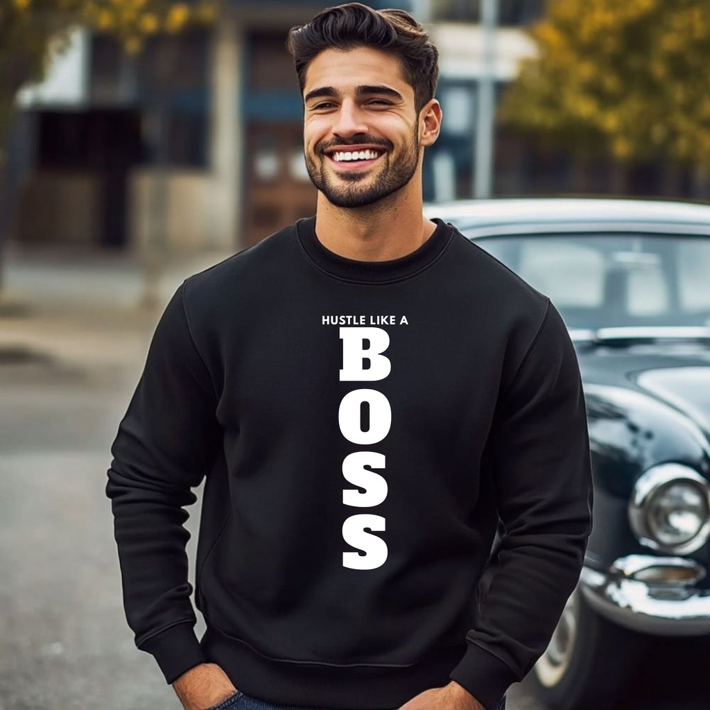 Hustle Like a BOSS, Boss Suite™ Crewneck Sweatshirt