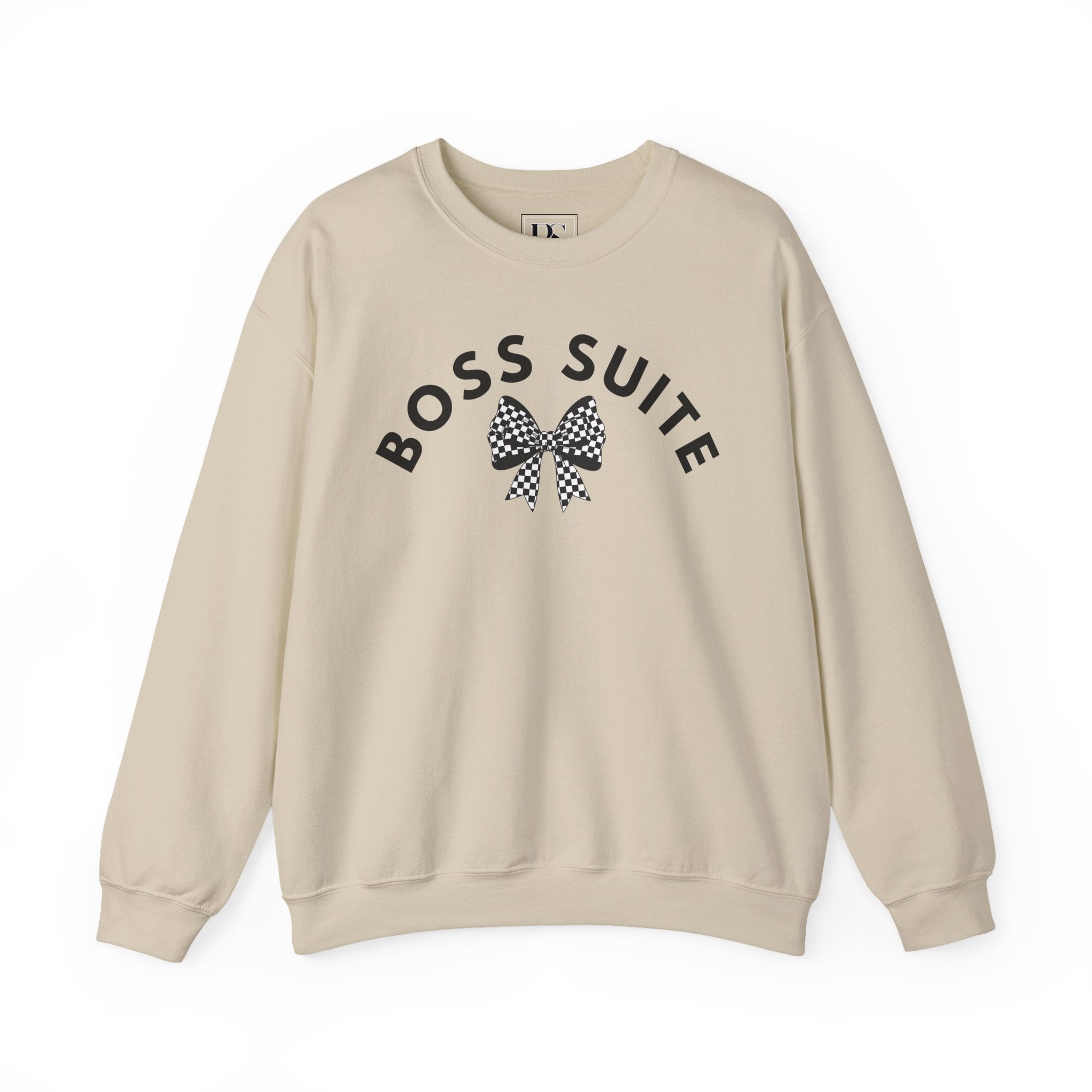 'Boss Suite' Bow Crewneck Sweatshirt