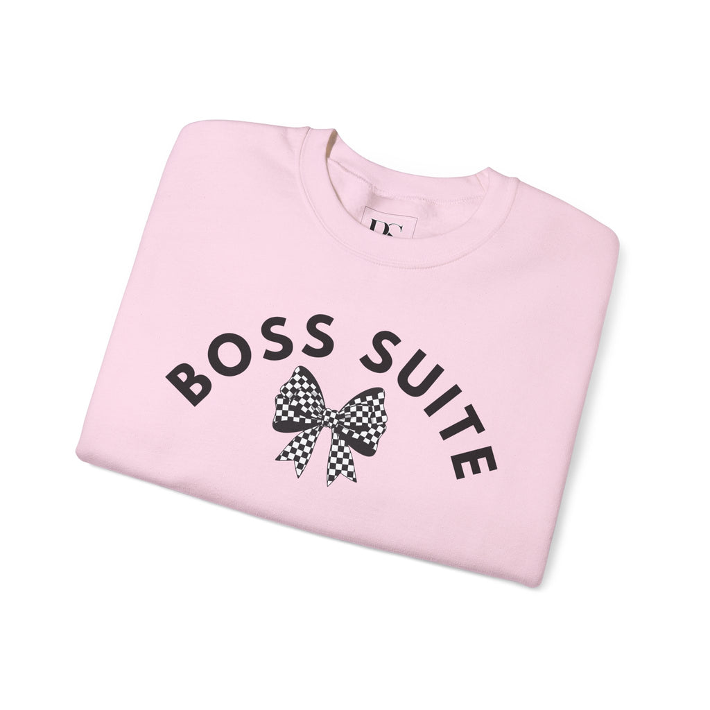 'Boss Suite' Bow Crewneck Sweatshirt