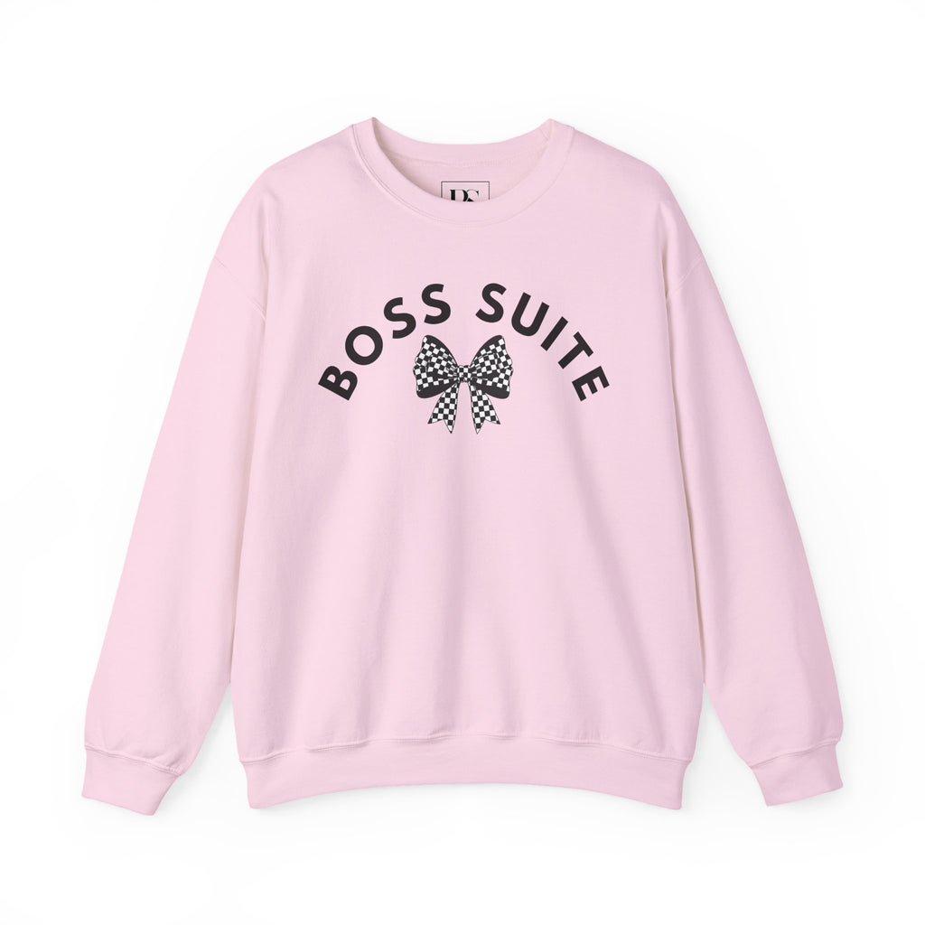 'Boss Suite' Bow Crewneck Sweatshirt