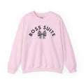 'Boss Suite' Bow Crewneck Sweatshirt