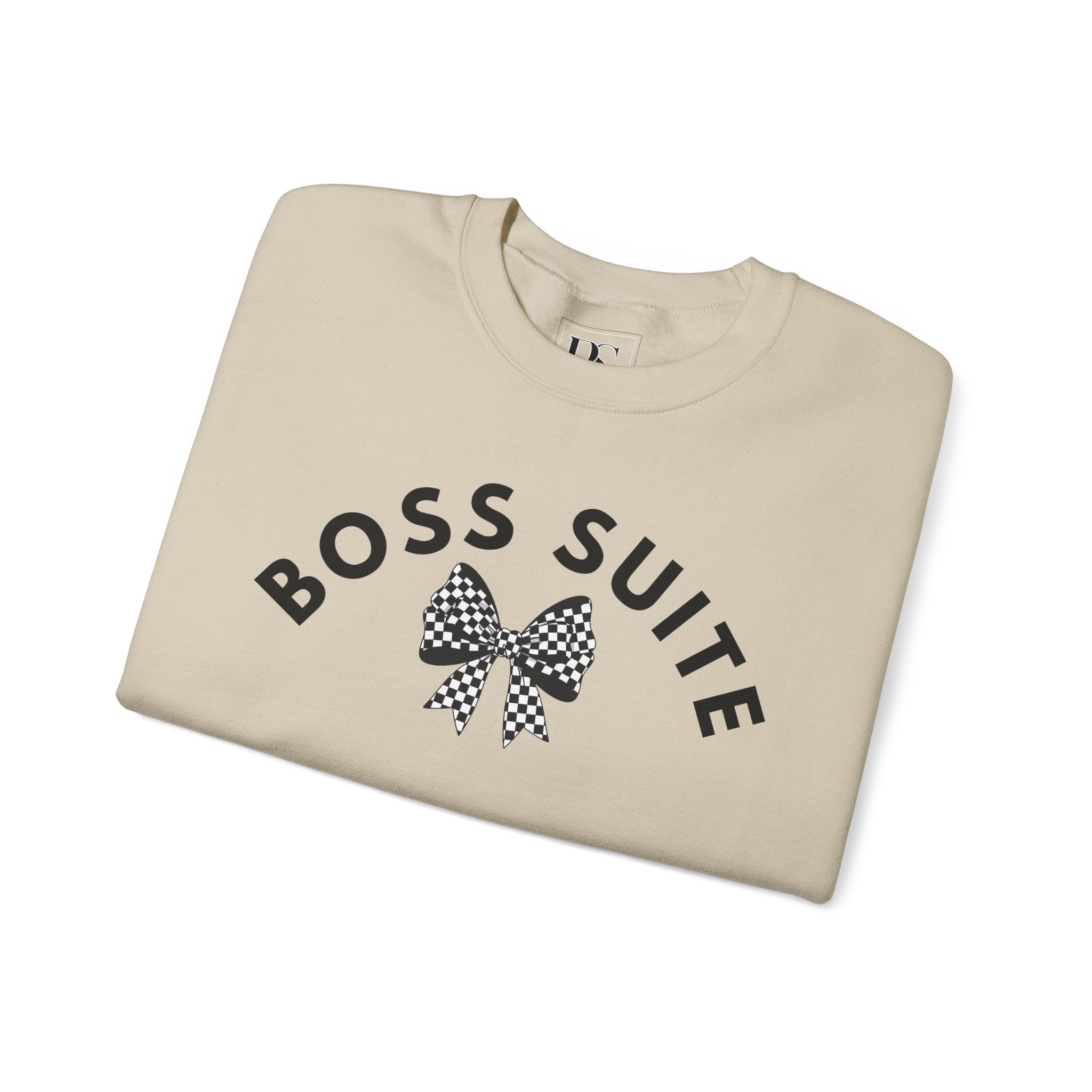 'Boss Suite' Bow Crewneck Sweatshirt