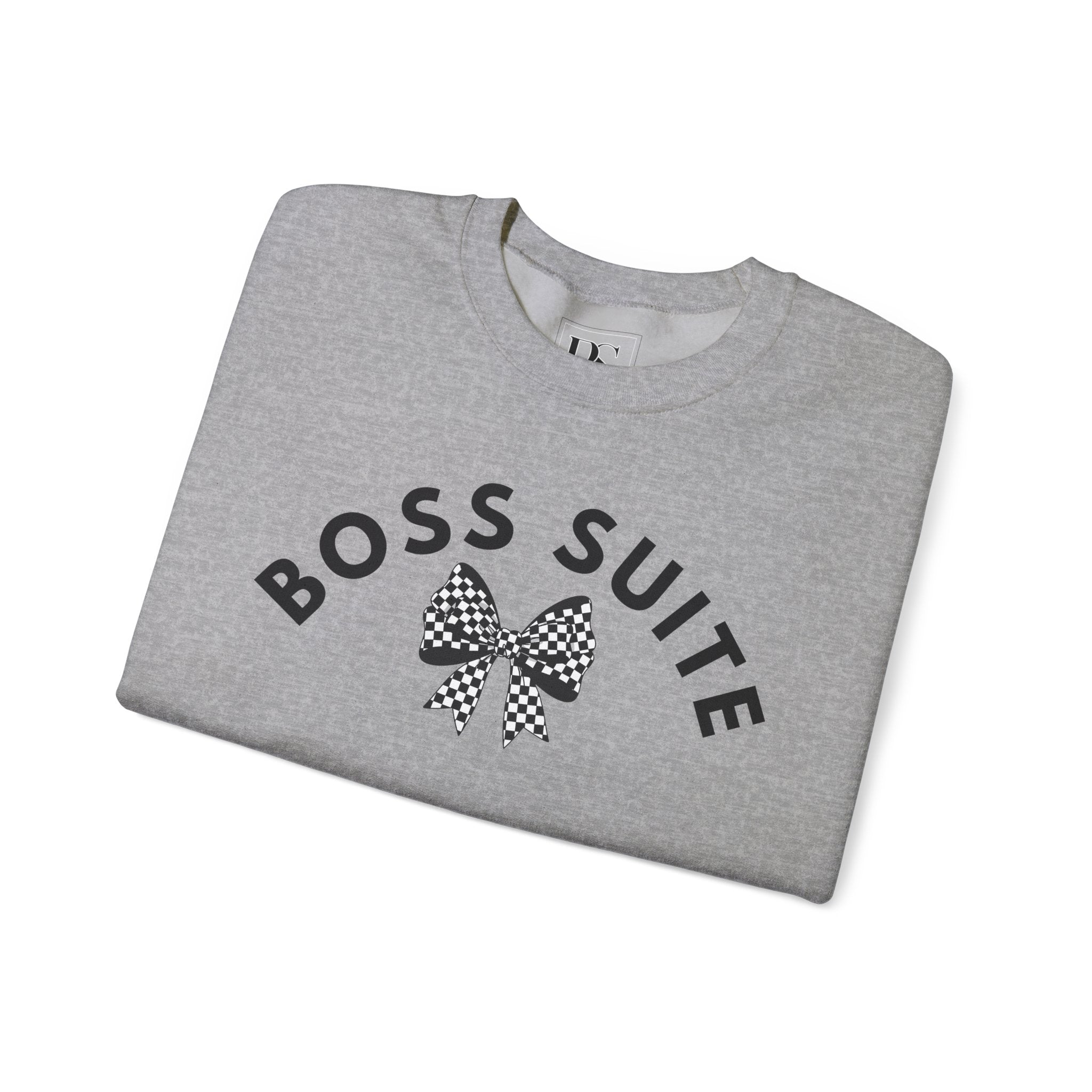 'Boss Suite' Bow Crewneck Sweatshirt